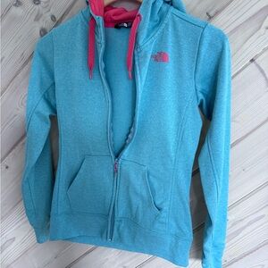 The North Face Pink and Blue Women's Hoodie